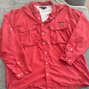 Exofficio Red Mesh-Lined Shirt - Outdoor Adventure Wear